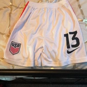 Girls Alex Morgan soccer shorts